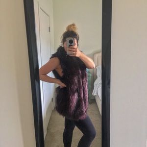 Faux Fur Sleeveless Coat